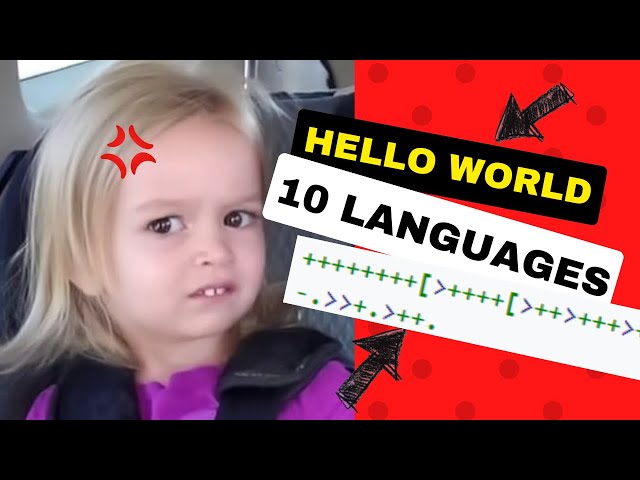 "Hello World" but they get increasingly harder