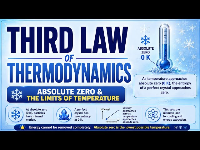 Third Law of Thermodynamics | Absolute Zero & The Limits of Temperature | Uplatz