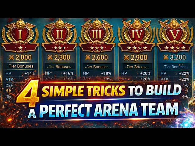 4 SIMPLE TRICKS TO BUILD A PERFECT ARENA TEAM - Raid Shadow Legends - RSL