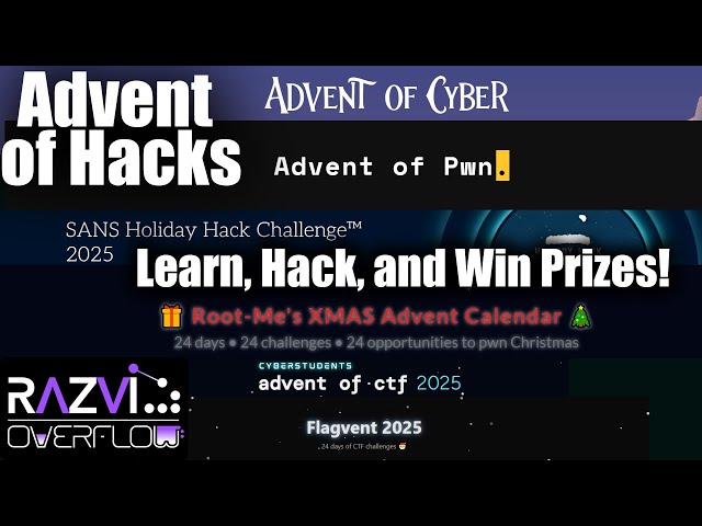 Advent of Hacks - Learn, Hack, and Win Prizes! | List of holiday hacking events