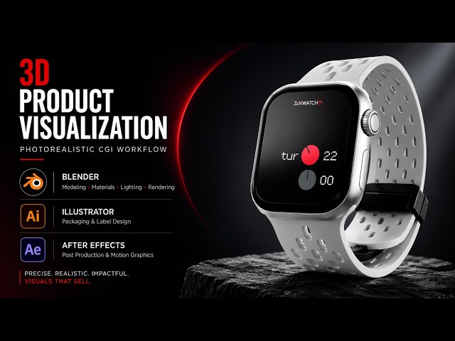 This Smartwatch Was Never Photographed | 3D CGI Product Visualization
