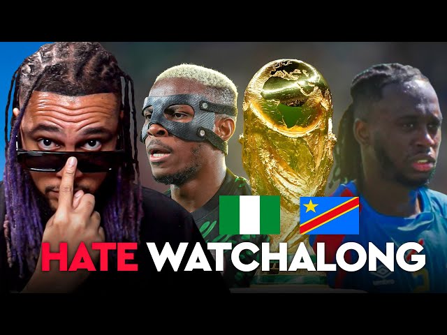 NIGERIA V DR CONGO HATE WATCHALONG! (FINAL World Cup Playoffs) 🦅  | YouTube/IG: @Amenyah |