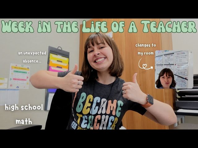 Week in the Life of a High School Math Teacher 🍎