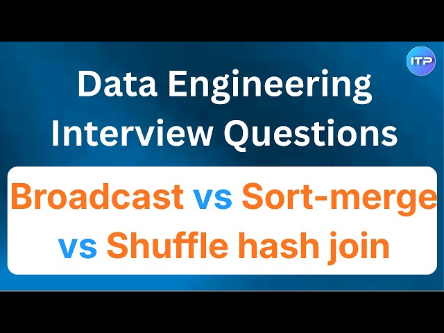 Broadcast join vs Sort-merge join vs Shuffle hash join | Data Engineer Interview Question