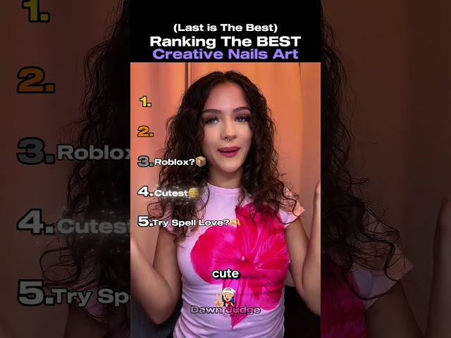 💅 Ranking the BEST Creative Nail Art (Last is INSANE!)