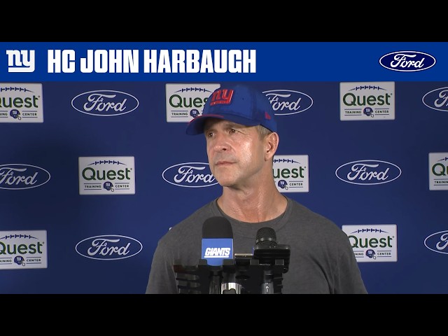 John Harbaugh: ‘We really have to build this week’ | New York Giants