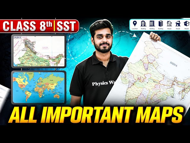 Class 8 All Maps Work In One Video 🎯