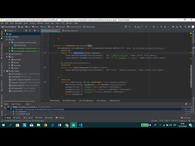 Conectar Base de datos Mysql - Web Services | Android Studio