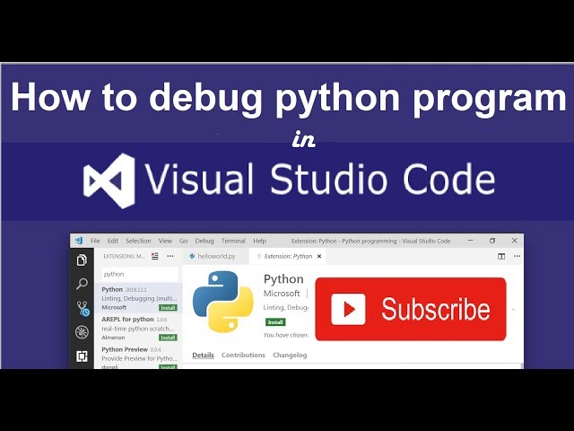 how to debug python code in visual studio code