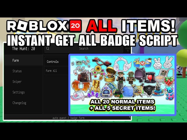 [ FREE UGC ] Roblox The Hunt 2.0 Script - Instant Auto Farm Badges!