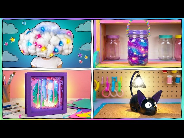 DIY Cloud Lamp and Wooden Light Fixtures Step-by-Step
