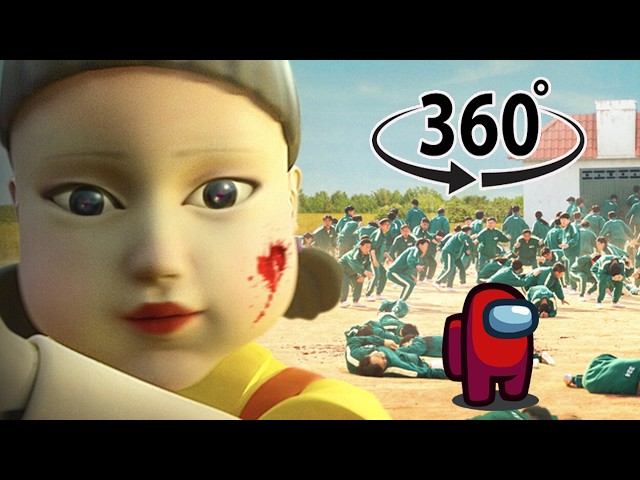 Squid Game X Among Us - Every Squid Game in VR 360°