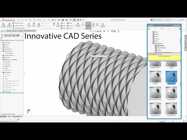 SOLIDWORKS – 3D Texture Tool