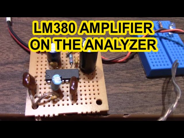 LM380 audio amplifier tested on the QA403 analyzer