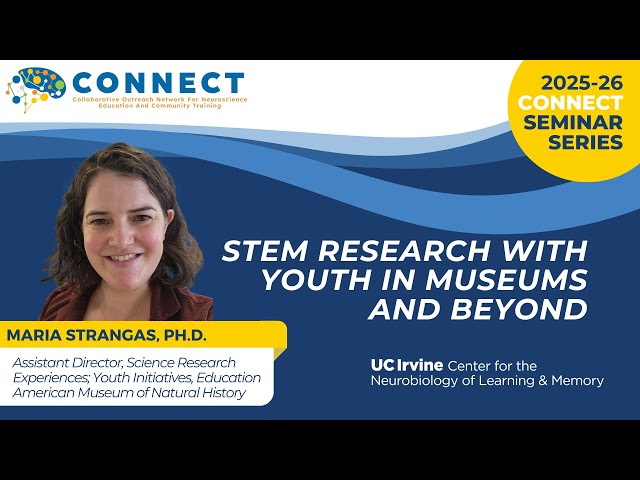 STEM Research with Youth in Museums and Beyond with Dr Maria Strangas | CONNECT Series