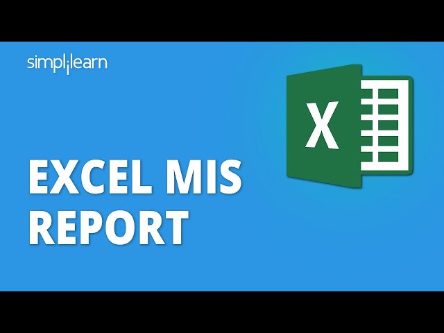 How to Create MIS Report in excel | Impressive and Interactive MIS Report In Excel | Simplilearn