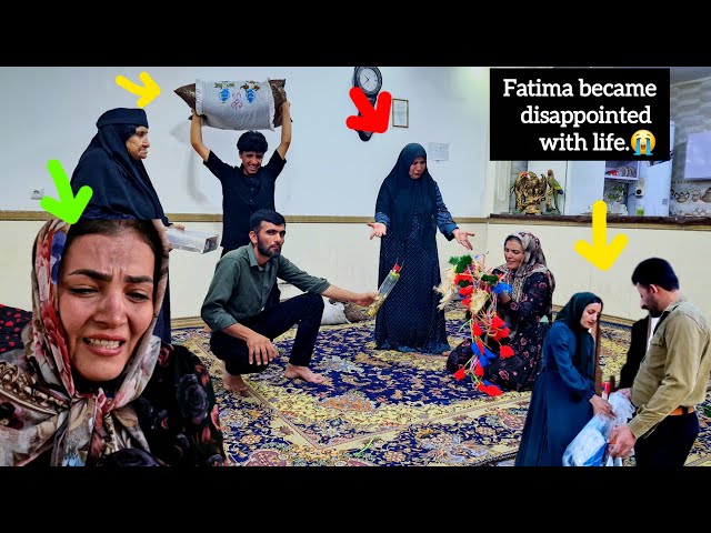 Zahra destroys Fatima’s house; crying, Fatima calls Reza, sparking a huge fight when he arrives.