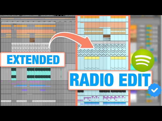 Como hacer estructuras y versiones RADIO EDIT para Spotify! Ejemplo real #produccionmusical