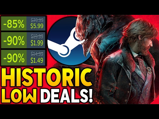 AWESOME STEAM HISTORIC LOW Game DEALS - NEW SALE + MORE GAME DEALS!