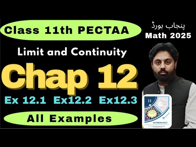 Exercise 12.1 to 12.3 Examples Chapter 12 Class 11th Math New Punjab Board || Ist Year Math PECTAA 