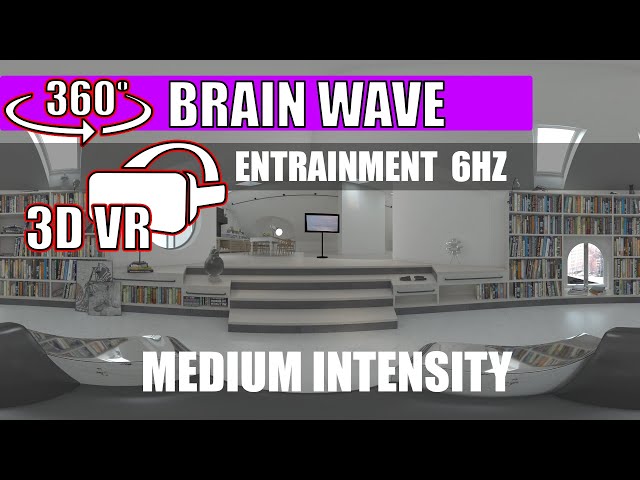 360 3D VR - 6HZ Brain Wave Entrainment Video - Uplifting Song 1 - Medium