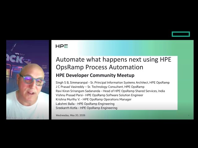 Automate what happens next using HPE OpsRamp Process Automation