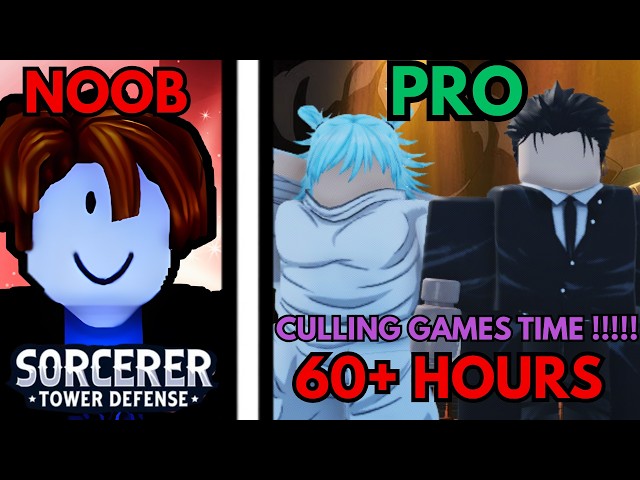 I Spent 60+ HOURS Obtaining CULLING GAMES KASHIMO AND HIGURUMA In Sorcerer Tower Defense (NTP7)