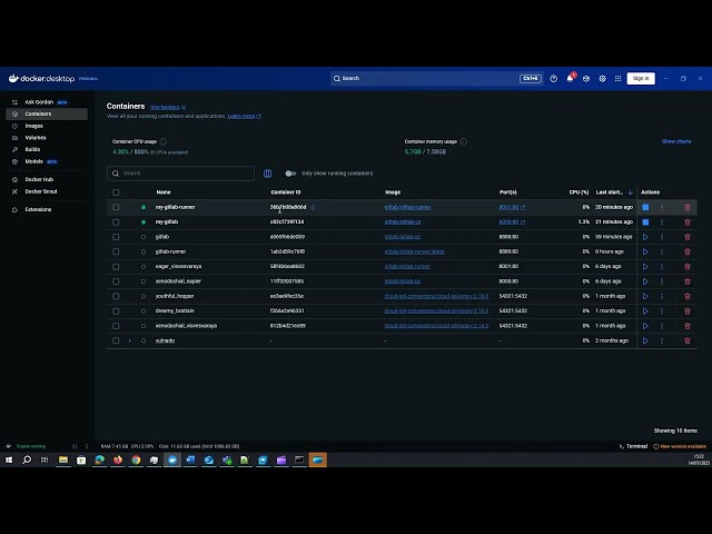 How to create a runner in a GitLab instance running on Docker