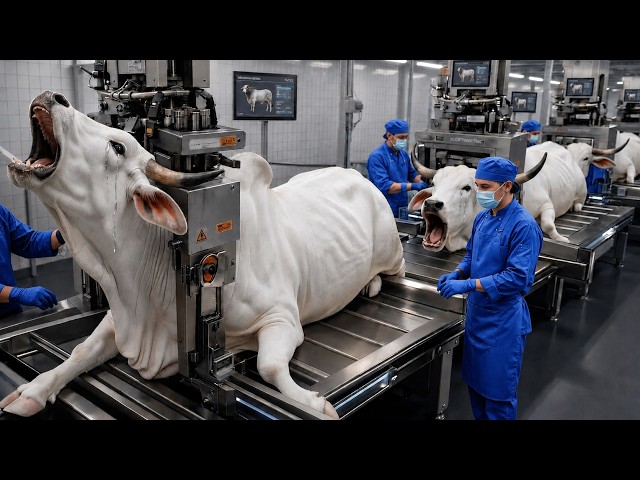 Inside the Massive White Brahman Bull Factory | Crafting Billion-Dollar Luxury Leather Products