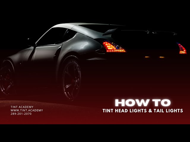 How to Tint Rear Tail Lights with Tinted Vinyl | The Tint Academy