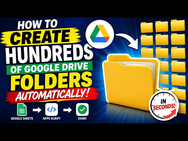 Create 100s of Google Drive Folders in Seconds! 🤯
