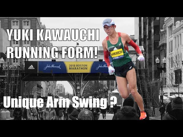 YUKI KAWAUCHI ARM SWING: 2018 BOSTON MARATHON CHAMPION!  | Sage Running Form Technique Analysis