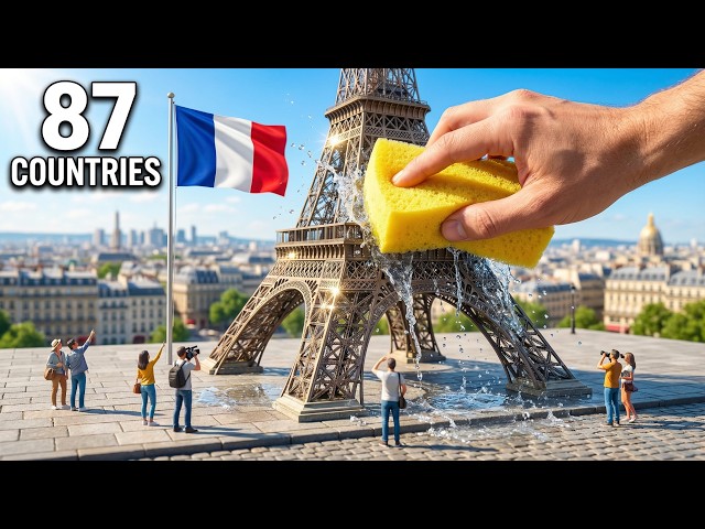 Tiny Countries & Giant Hand 🌍 | Mini Worlds AI ASMR Compilation in 4K