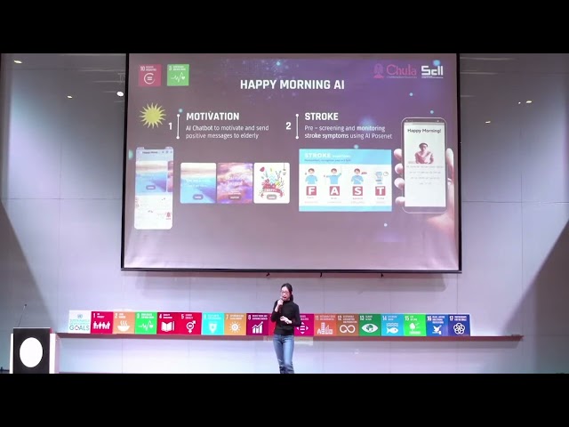 Prim Student’ Tech Talks Chula Tech Hack for Sustainability 2022. Rajasurang Wongkrasaemongkol