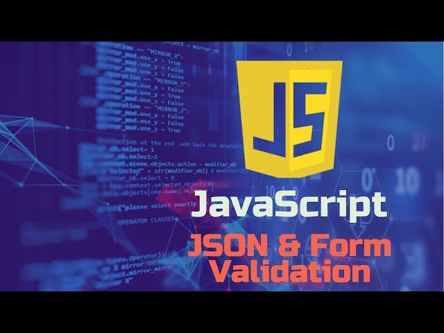 Javascript JSON & Form Validation | learn javascript | javascript for beginners (Sinhala)