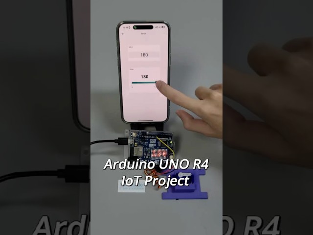 Arduino IoT Project：Servo Control with Arduino UNO R4 WiFi #maker