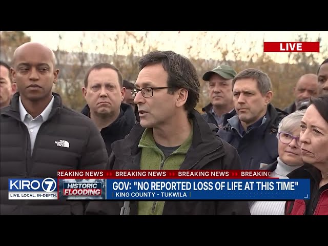 Gov. Bob Ferguson provides update on flooding response