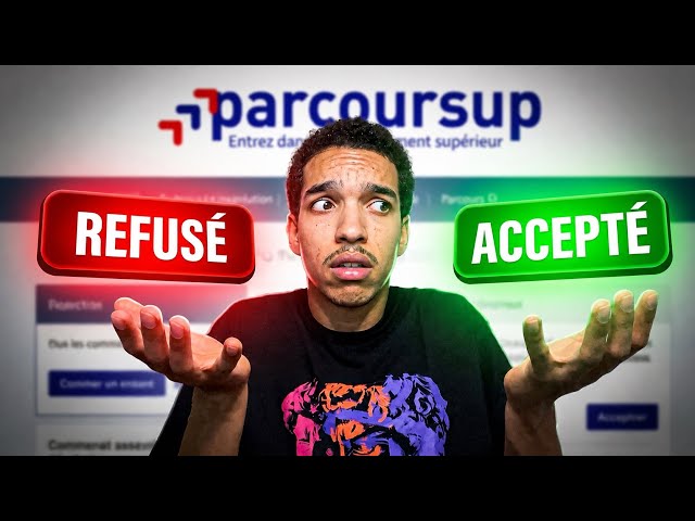 REACTING TO MY PARCOURSUP RESULTS🚨(I didn't expect this..)