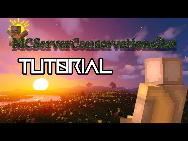 How To Use MCServerConservationalist (TUTORIAL)