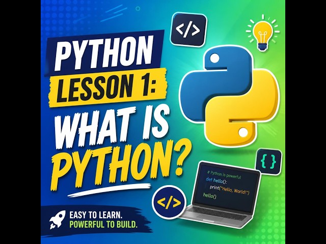 Python lesson 1. What is python