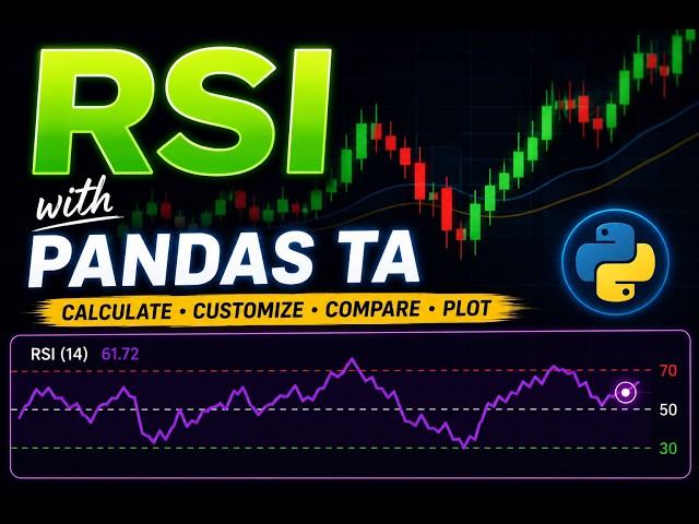 Calculate RSI with Pandas TA | Python Trading Tutorial