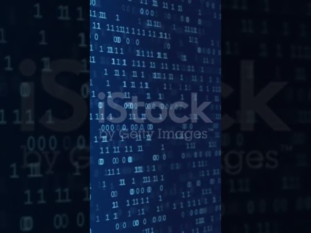 Binary Code Matrix Background. Numbers Falling in Digital Rain. Computer Binary Code. stock video...