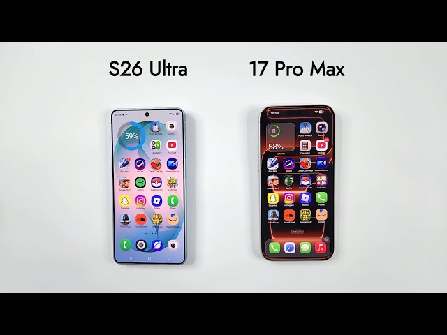 Samsung S26 Ultra vs iPhone 17 Pro MAX - SPEED TEST!