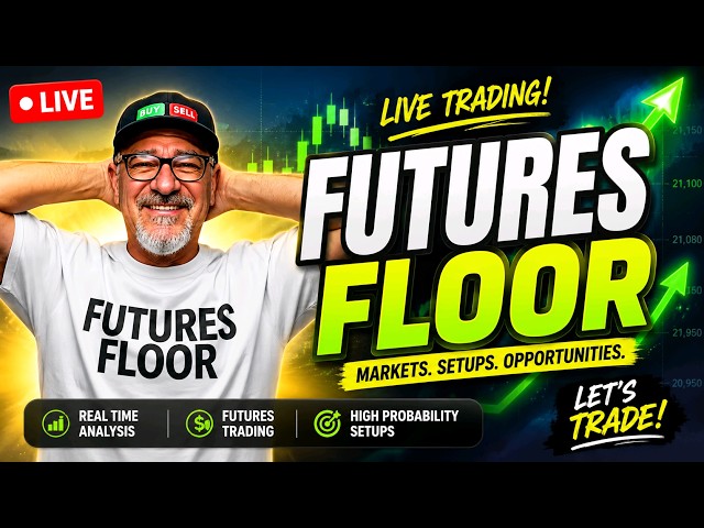 Live Trading NQ & Gold Futures 💰 Trading With Edge 💰 $100 Club Exclusive Offer 💰 CODE:  FLOOR