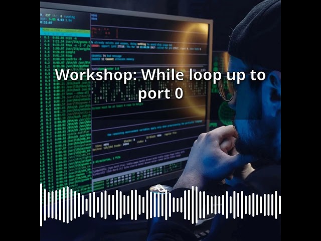 Workshop: While loop up to port 0 | CyberSecurity & DevSecOps Expert: Develop, PenTest, and...