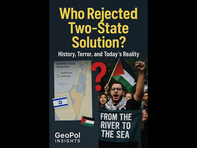 Who rejected the two state solution ?