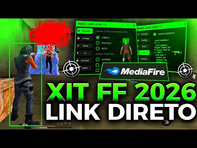 PAINEL🚀🔥XIT REGEDIT MOBILE GRÁTIS PARA FF 2026 + FFH4X PARA ANDROID E IPHONE XIT PARA MOBILE FF