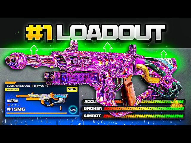 the BEST *BROKEN* META LOADOUT in Warzone after the NEW UPDATE! (BUFFED DRAVEC 45 Setup)