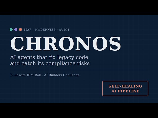 Chronos: AI Agents That Modernize Legacy Code & Catch Compliance Risks | IBM Bob Hackathon