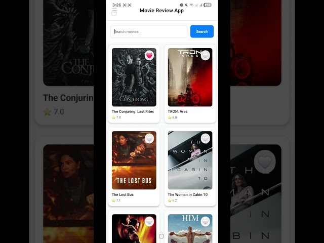 Movie Review App - CS218 Mobile Computing: Final Project Assignment